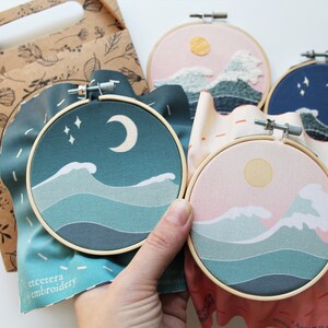 From Sunrise to Midnight Embroidery Kit / Digital Hand Embroidery ...