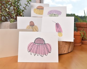 Blank Card - Prairie Savanna Native Plant Watercolor Illustrations