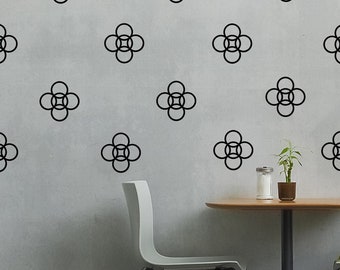 Overlapping Circles Wall Decal for your Living Room, Bedroom, Game Room, Den