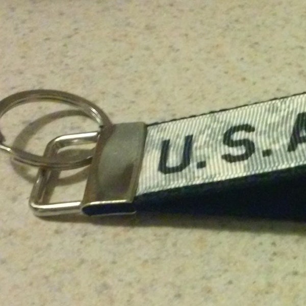 Custom Military Camo Key Fob for Army, Navy, Air Force, Marines, Coast Guard