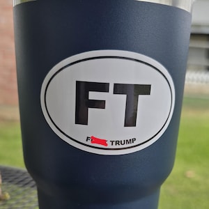 F--- Trump Oval sticker - 3 x 2 inches