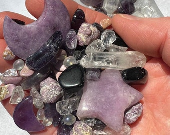 Midnight Moon Crystal Confetti Mystery Scoop Crystal Dip