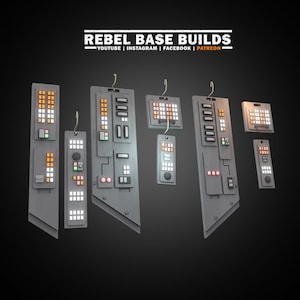Various Miniature Control Panels | Star Wars Sci Fi Inspired