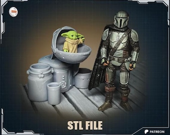 The Child (Grogu / Baby Yoda) inspired Diorama Accessory Kit