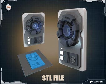 Star Wars / Lightyear Inspired Control Panel Style 2 STL