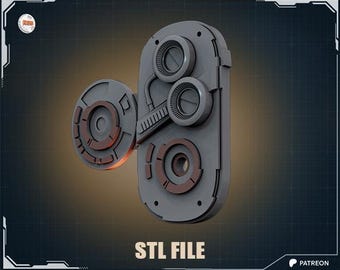 Outlaws-inspired wall detail prop - STL