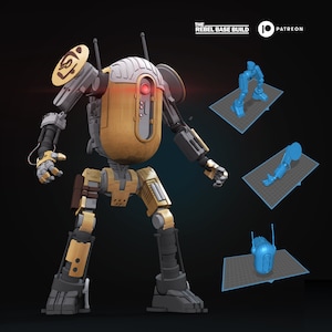 Star Wars The fallen Order Black Series Inspired Bounty Hunter Droid Figure STL