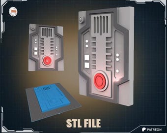 Star Wars / Lightyear Inspired Control Panel Style 4 STL