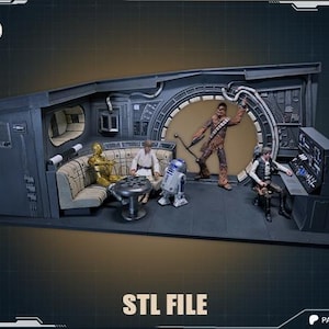 Het Millennium Falcon-diorama