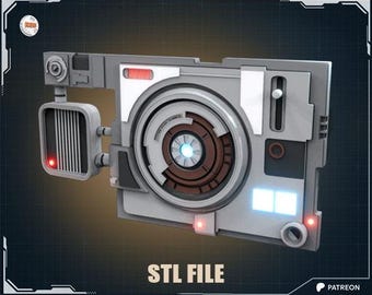 Control Panel Star Wars Inspired STL (Holes for lights seperate for easy printing)