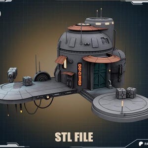 Tatooine / Sci-Fi Style House Diorama STL Kit