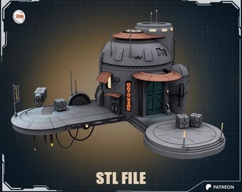 Tatooine / Sci-Fi Style House Diorama STL Kit
