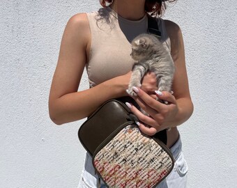 Marsupio, Abbigliamento fatto a mano, Borsa unisex, Borsa Kilim turca, Borsa gratuita, Borsa alla moda, Marsupio, Pelle artigianale con marsupio kilim