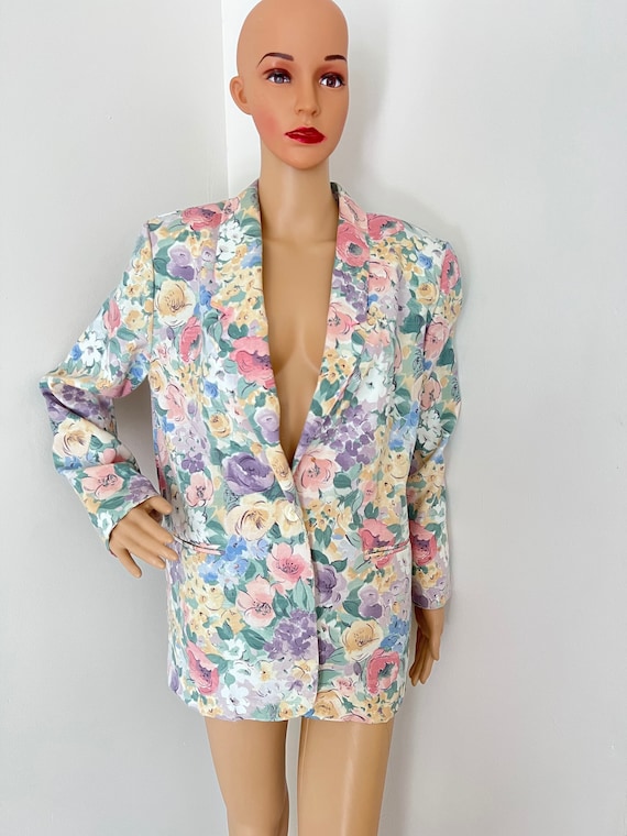 Vintage Quilted Flowers Jacket