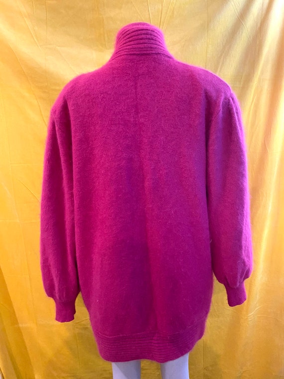 Lovely pink vintage cardigan sweater fur cardigan - image 9