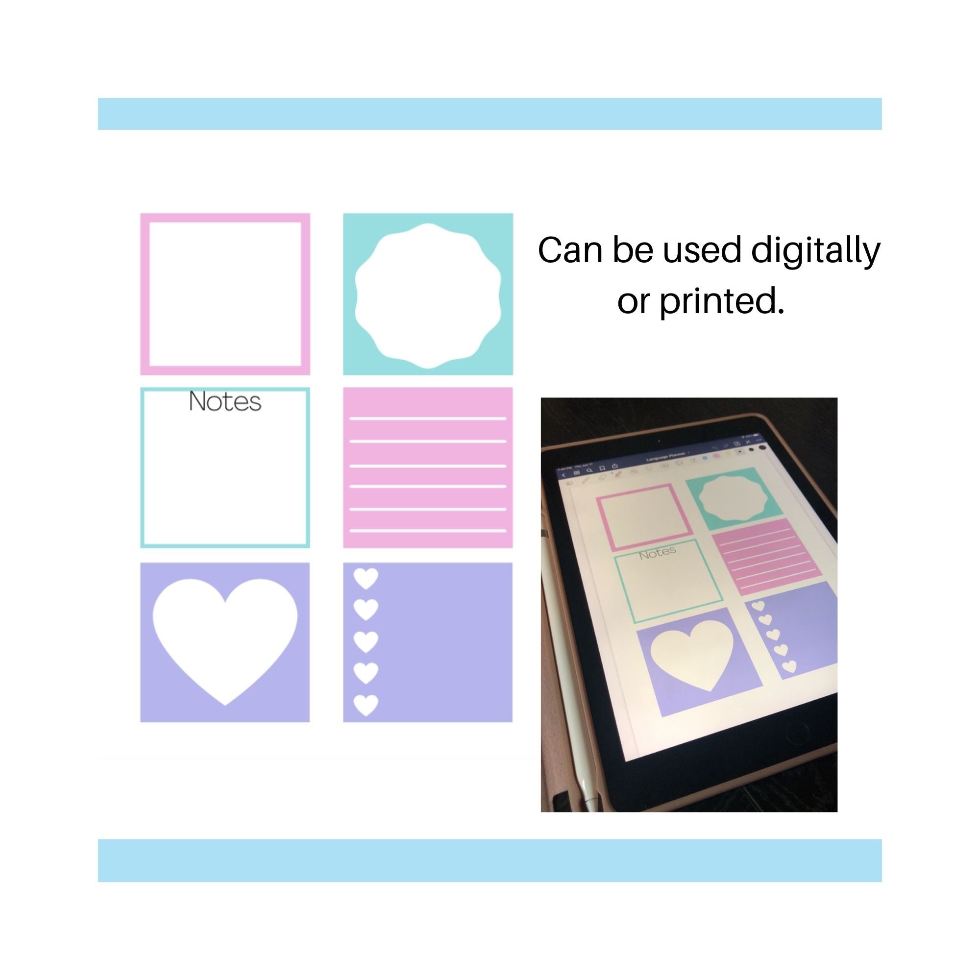 Sticky Notes Note Taking Sticky Notes, Digital Sticky Notes, Notes, Study, Take Notes, Printable ...