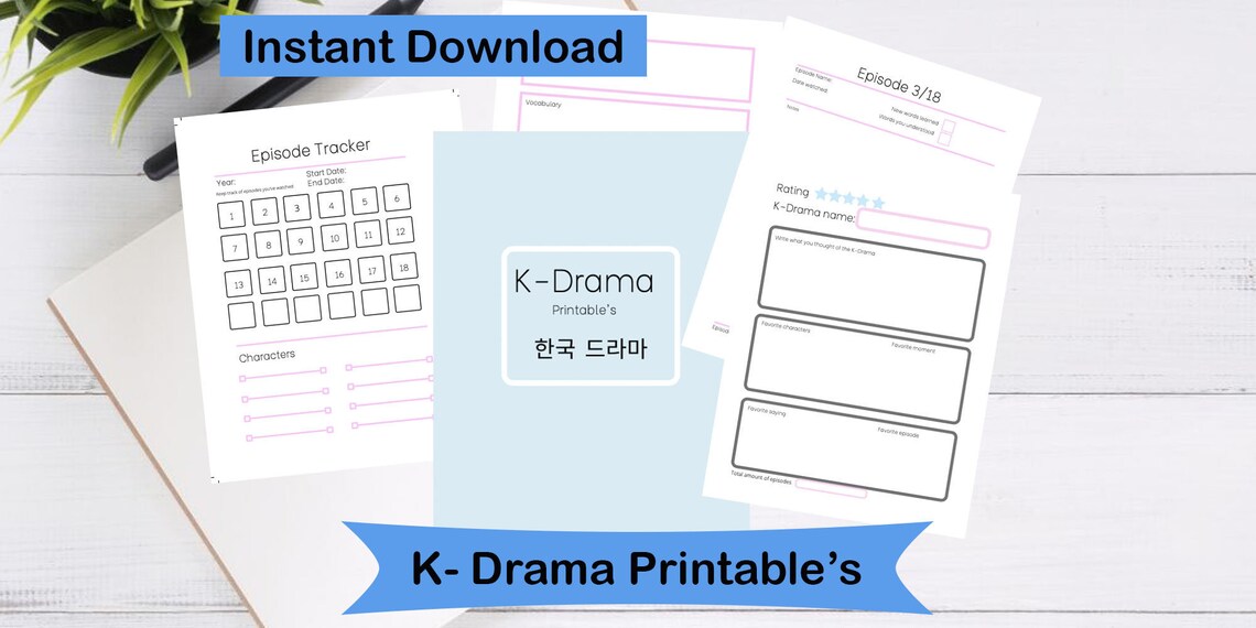 Korean Drama Korean Printables Learn Languages With - Etsy
