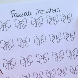 Bow Royal Icing Transfers Sheets