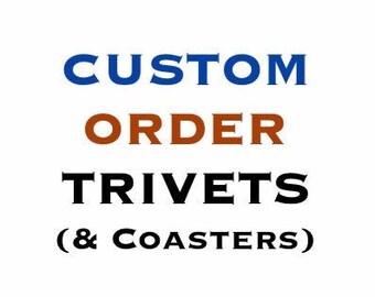 Custom Hand-Painted Stone Trivet – Personalized Artwork, Cork Backed
