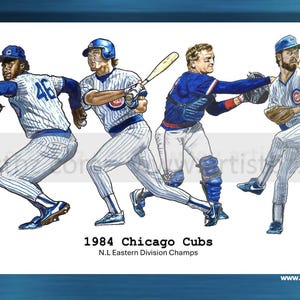 1984 Chicago Cubs 11x17 print (unframed)