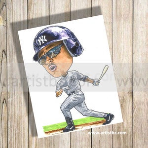 Alex Rodriguez caricature