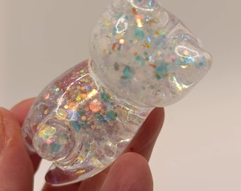 Cosmic Cat sensory fidget. Space cat. Tactile space fidget. Space sensory tool. Outer space fidget. Glow in the dark.
