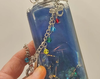 Lagoonheart Elixir. Handmade colour changing potion. Rolepay. LARP. REN faire. DnD. Potion. Apothecary.