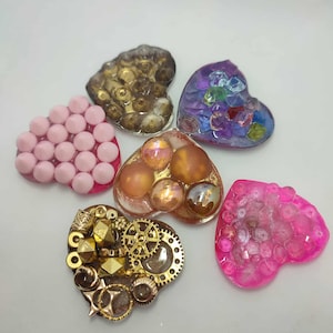 Pocket heart worry stone. Worry stone. Sensory fidget. Stim. Sensory. Fidget. Resin. Pocket fidget. Discrete fidget. Pain stim.