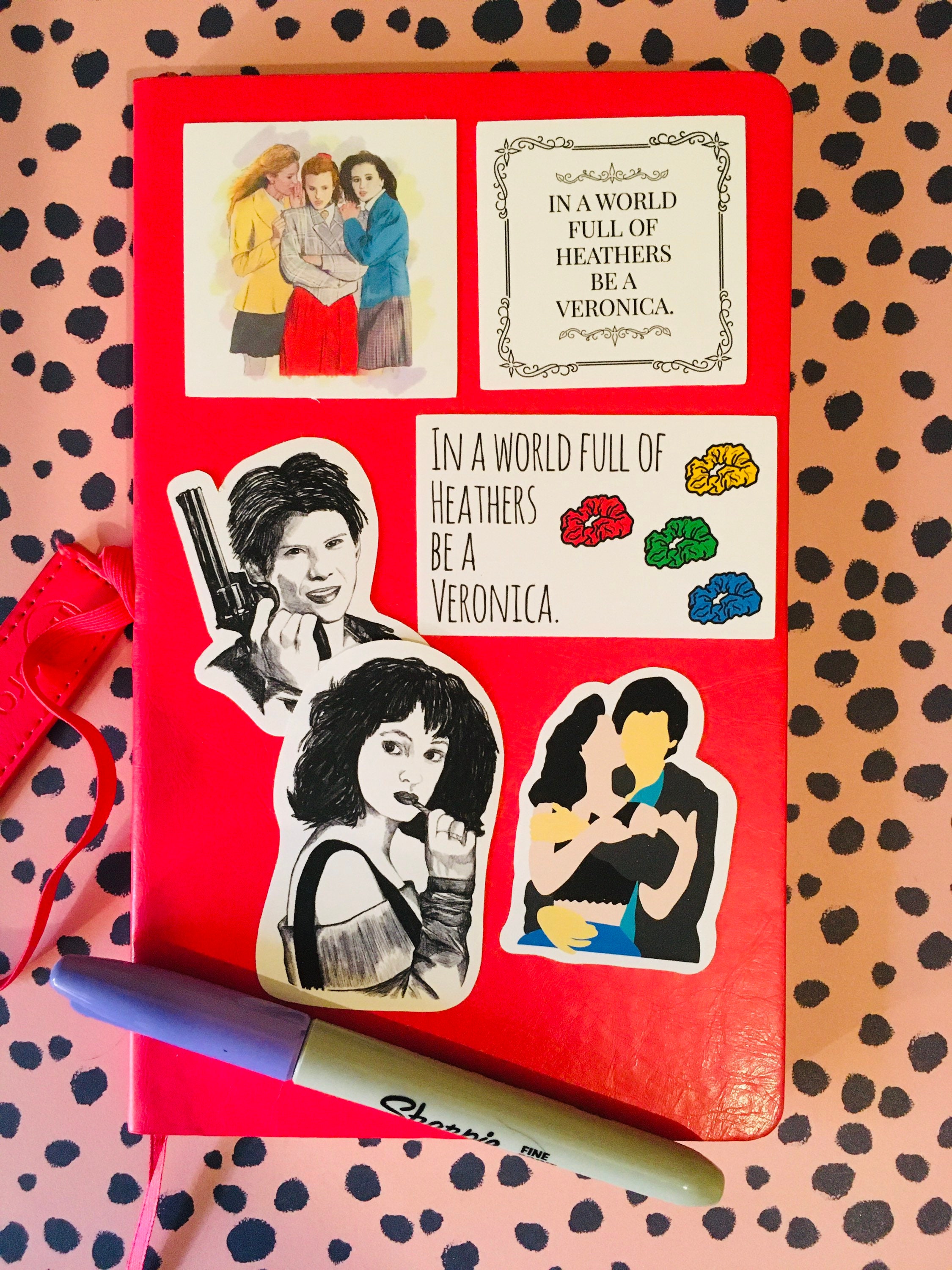 Heathers sticker pack. Matte vinyl stickers. Heathers. Movie Etsy