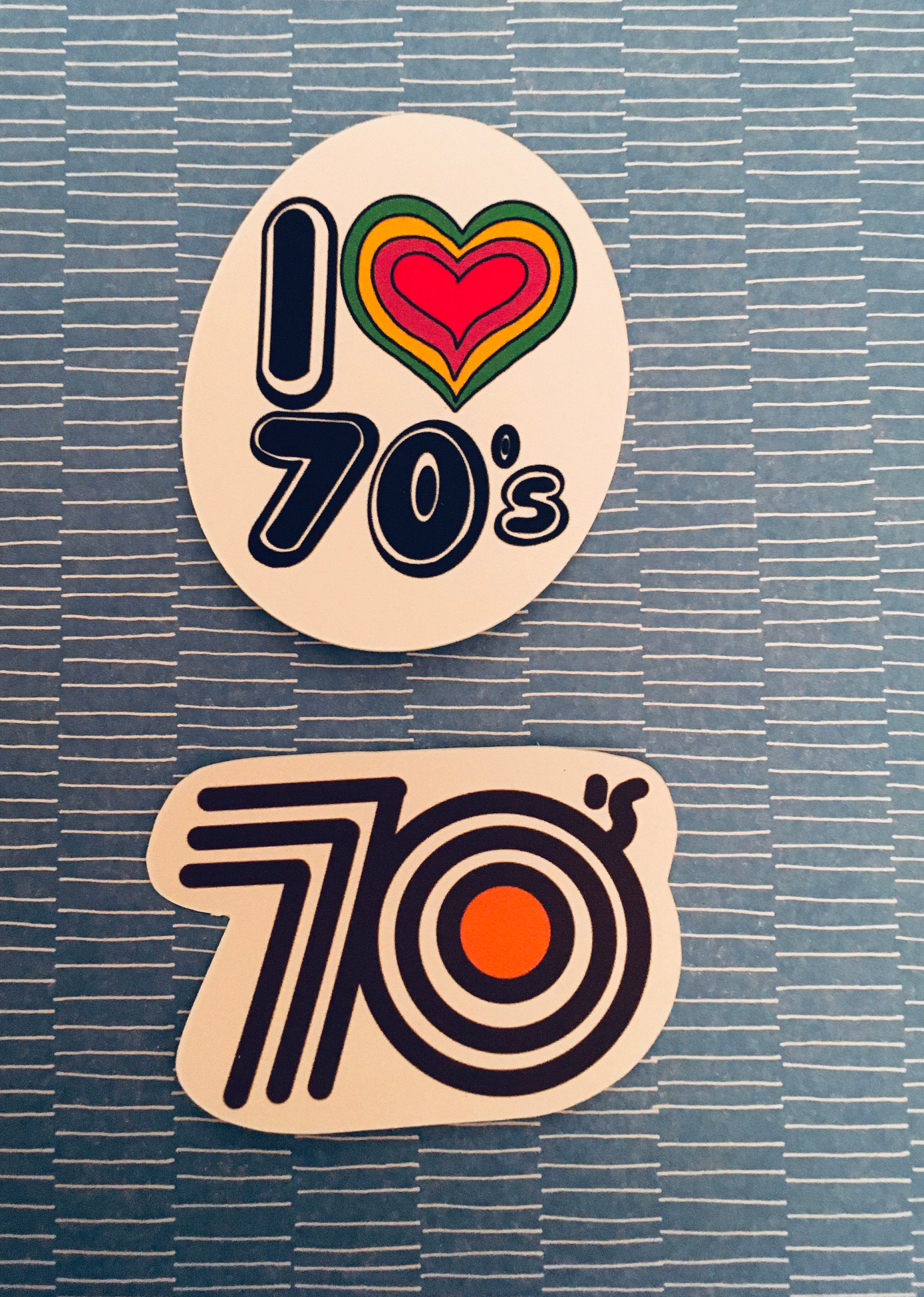 70s Vinyl Sticker Pack. I Love the 1970s. Matte Vinyl Sticker Etsy