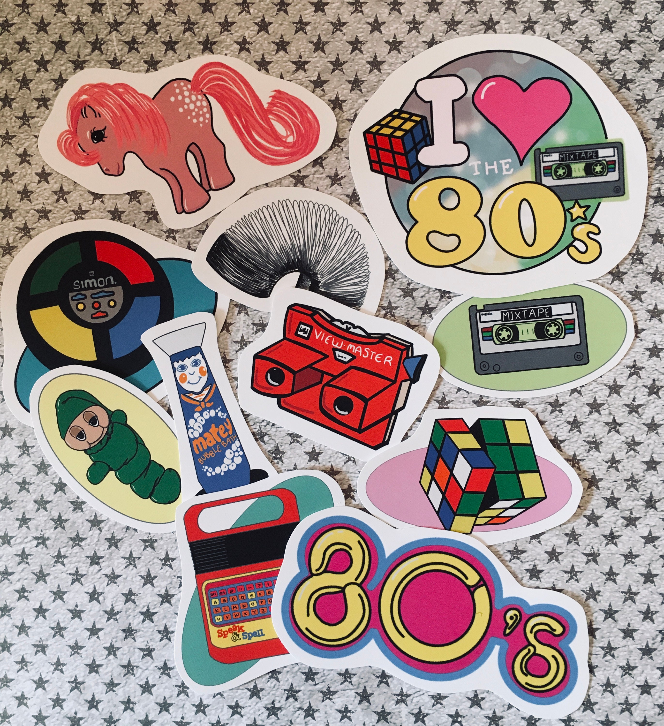 80S Stickers for sale Only 2 left at 75