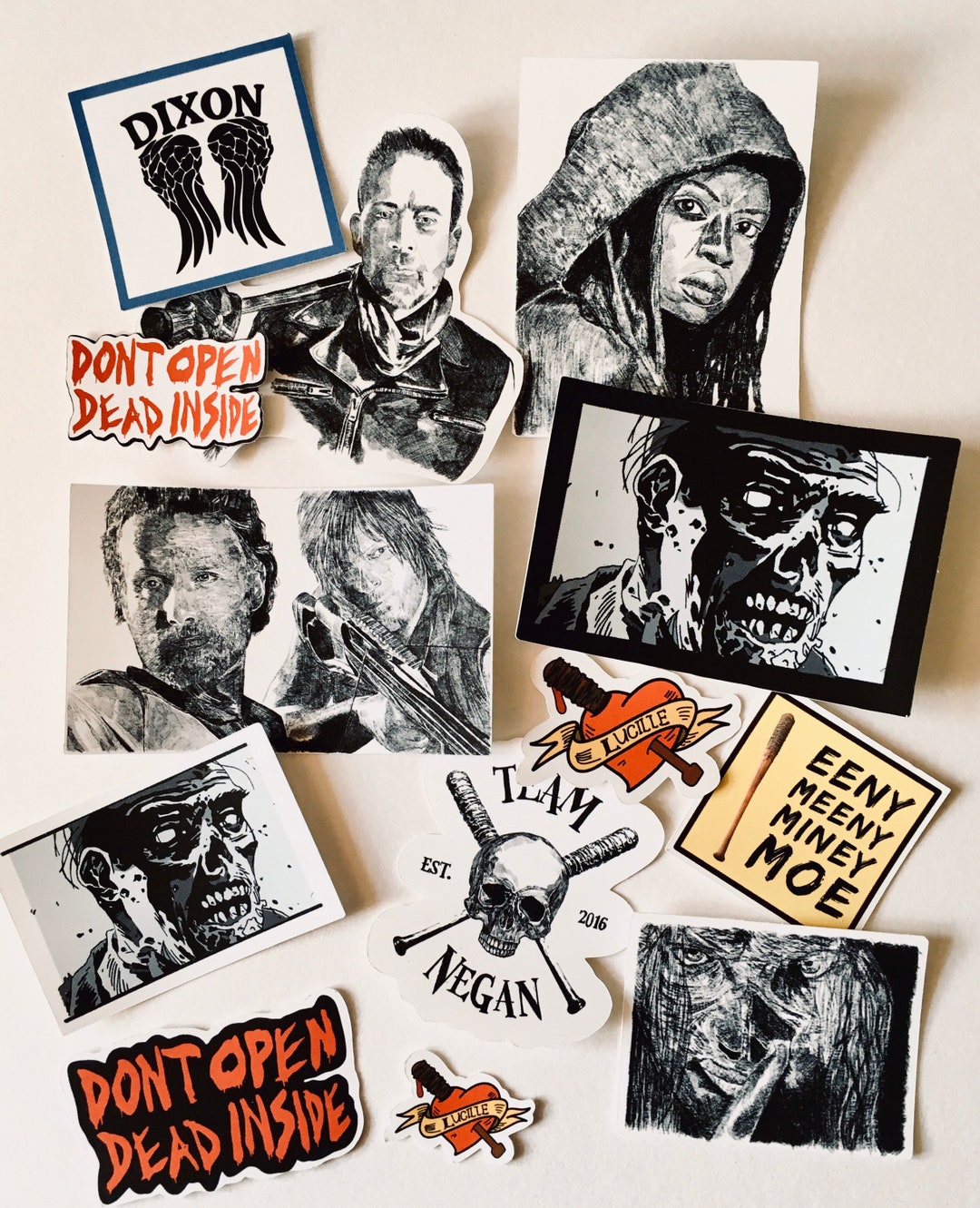 The Walking Dead Sticker Pack. Matte VinylAufkleber. Sticker Etsy.de