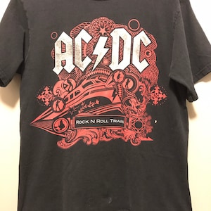 AC/DC Rock N Roll Train Tour Shirt 2008-2009 Adult Medium - Etsy