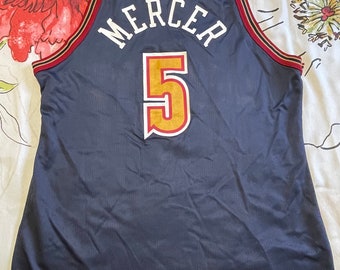 Vintage Ron Mercer Denver Nuggets Champion NBA Basketball Jersey Size 40