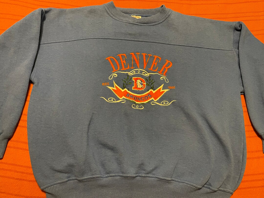 Vintage Denver Broncos Crable Sportswear Pullover Crewneck Etsy