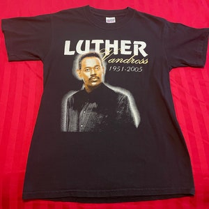 Vintage Rare Luther Vandross - The Best of Luther 1951-2005 Tribute Shirt Men’s Small