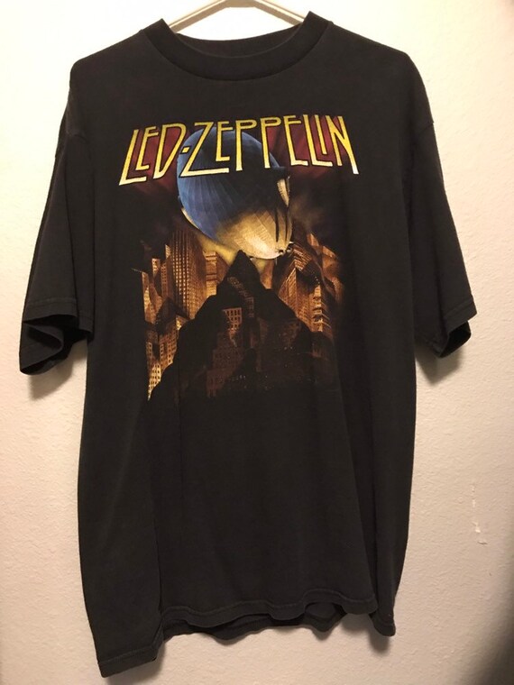 Led Zeppelin Vintage Shirt Mens Large