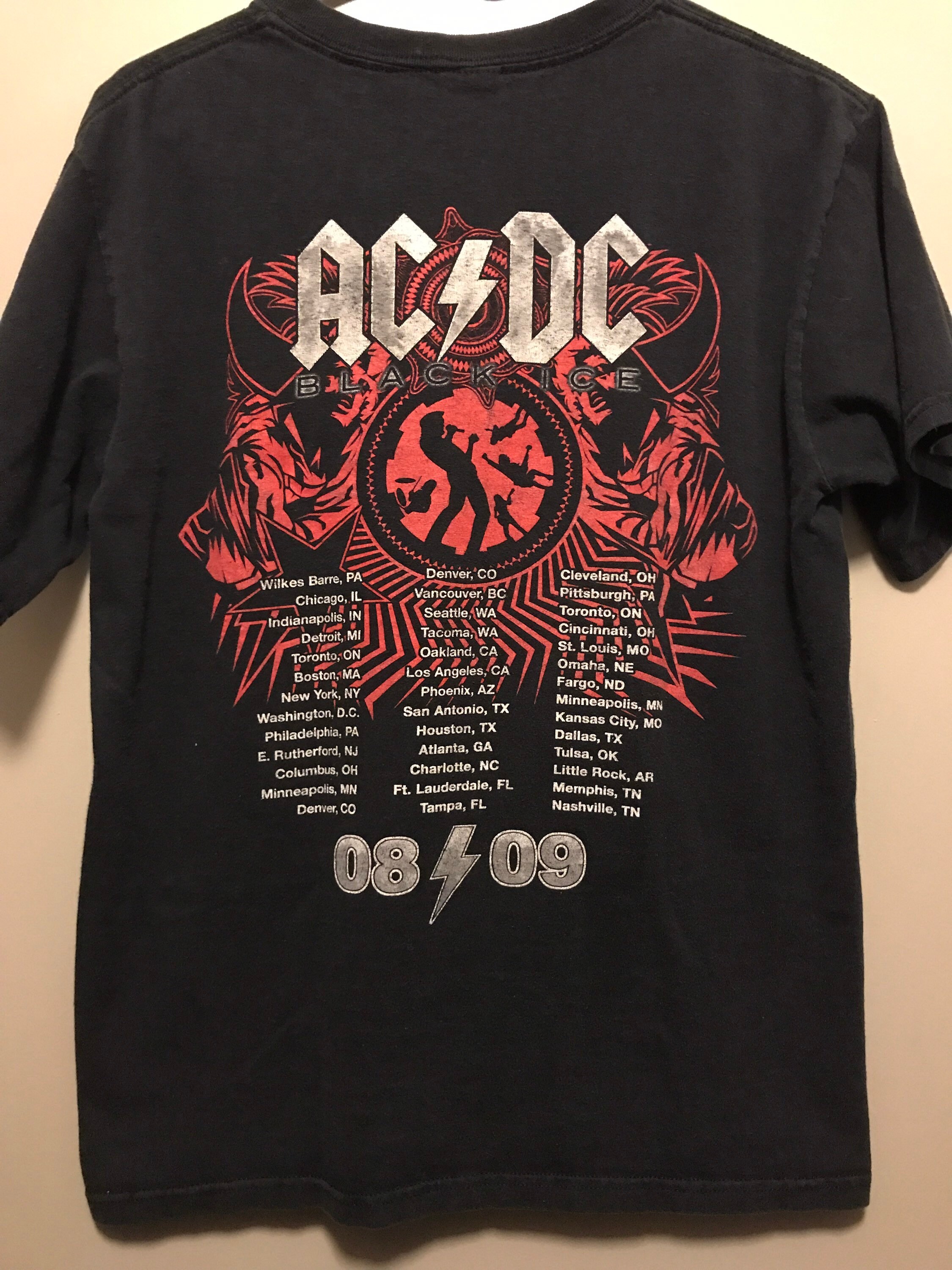 AC/DC Rock N Roll Train Tour Shirt 2008-2009 Adult Medium - Etsy