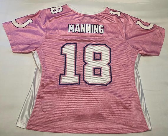 Pink manning jersey cheap