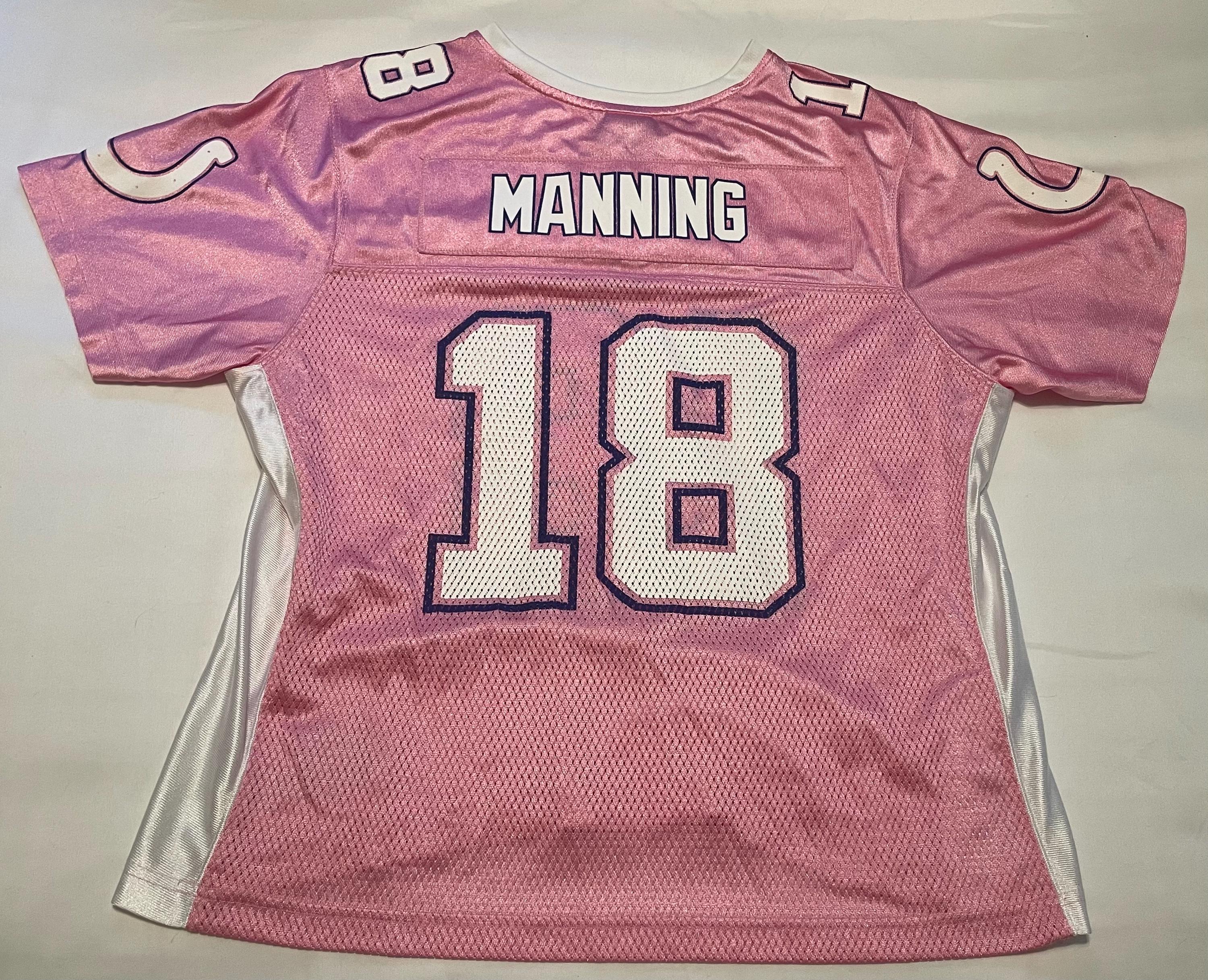 Vintage Peyton Manning Indianapolis Colts Pink Reebok Football Jersey Womens XL Etsy