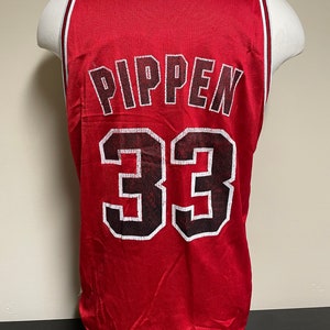 Vintage 90s Men's Champion x Portland Trail Blazers Jersey #33 Scottie  Pippen 48