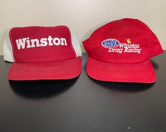 Winston NHRA Drag Racing Vintage Hats Two