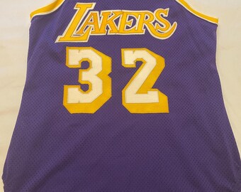 80s Vintage Magic Johnson Lakers Jersey: Macgregor Sand-knit