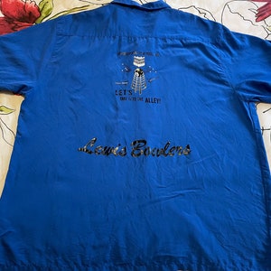 Vintage Bowling Shirt Lewis Bowlers - Let’s Take it to the Alley Adult XL