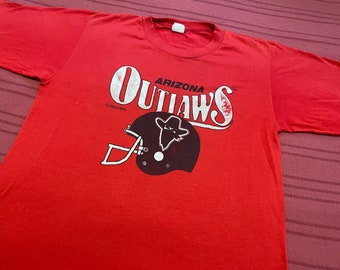 Vintage USFL Arizona Outlaws Football 1983 Logo 7 Shirt Adult Large - See pictures