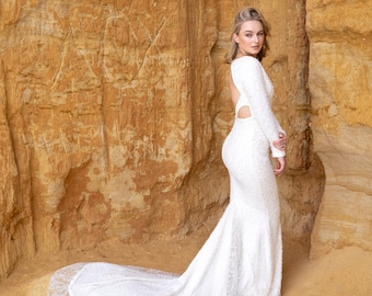 Beaded wedding gowns