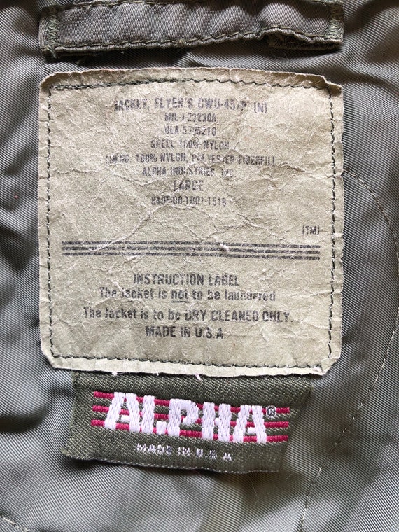 Alpha Industries CWU-45 Flyer's Jacket - Etsy Alpha Industries CWU-45 Flyer's Jacket - Etsy