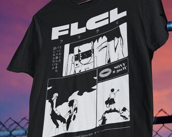 FLCL Anime T-shirt Fooly Cooly Furi Kuri - Etsy