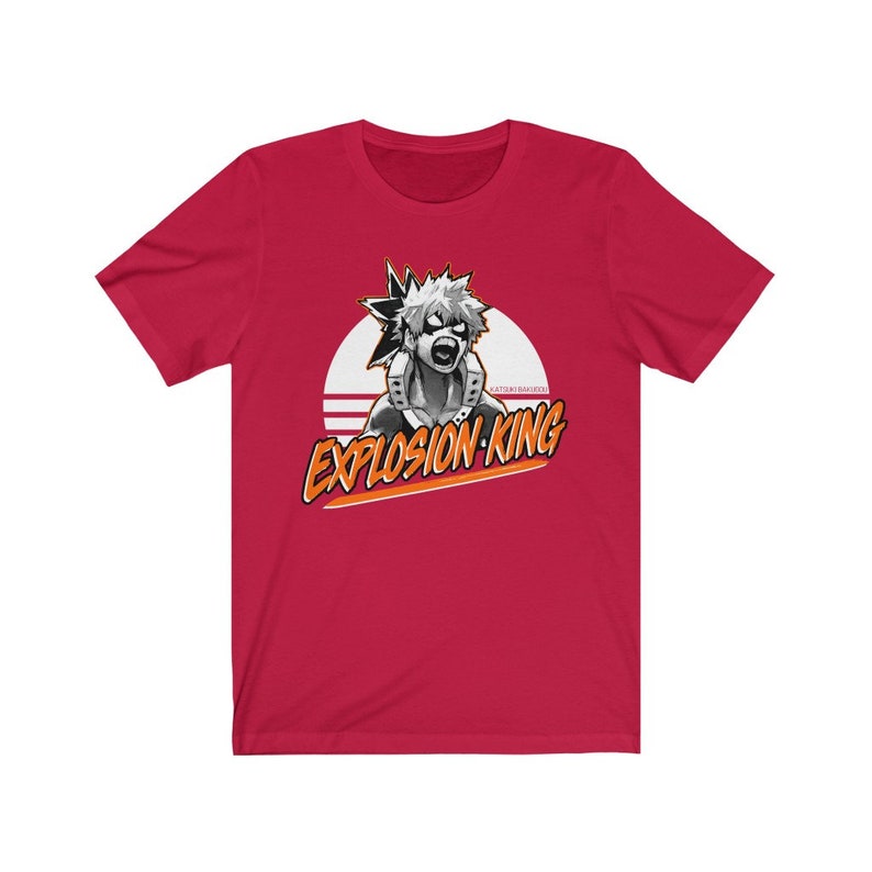 Bakugo Katsuki Vaporwave Sunset T-shirt Explosion King Shirt - Etsy