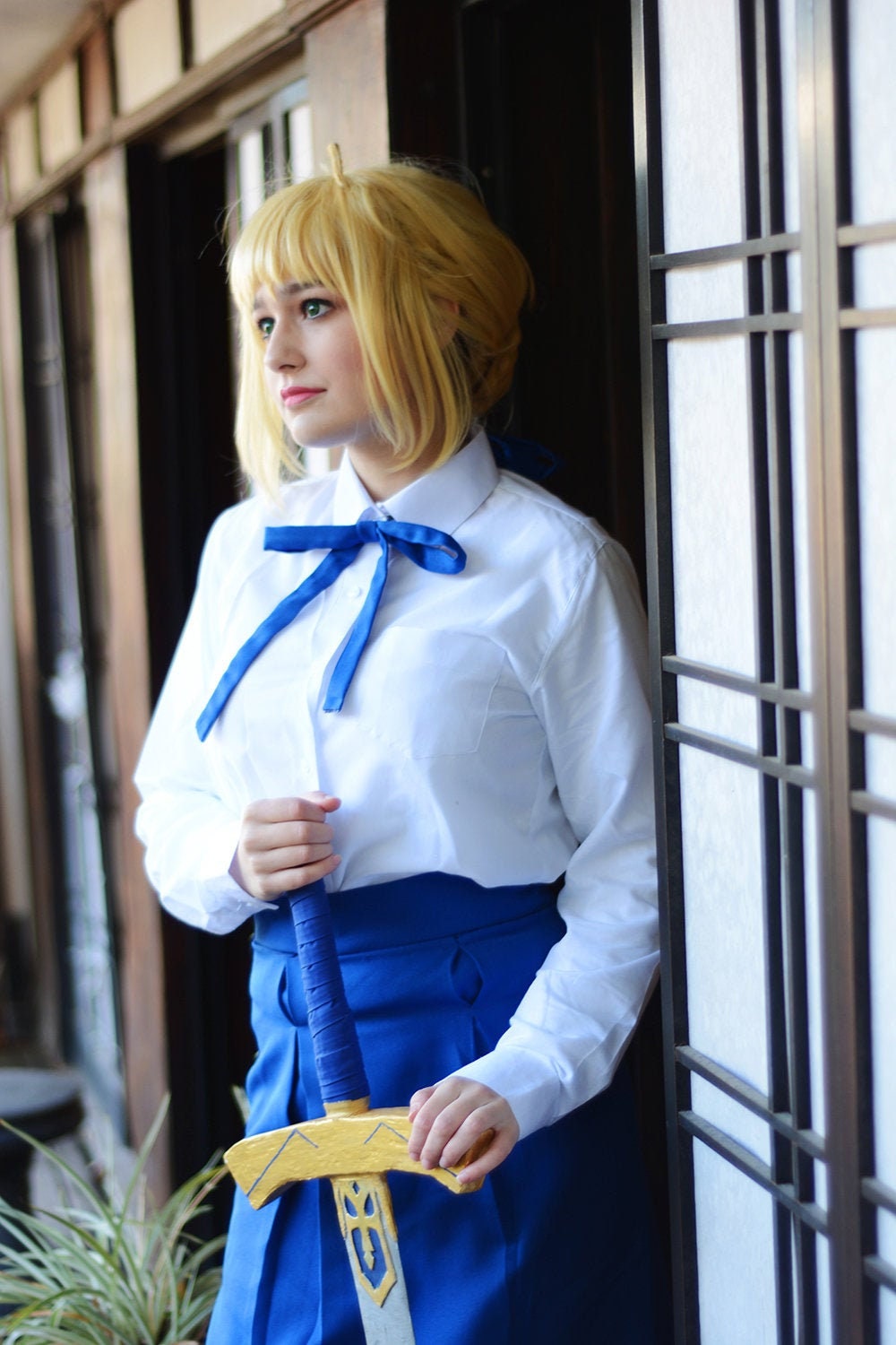 Saber Fate Stay Night A5 Cosplay Print | Etsy